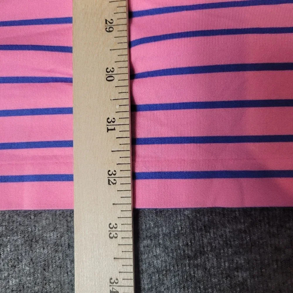Polo Golf Ralph Lauren Men's Shirt SizeXL Pink Striped Performance Short Sleeve